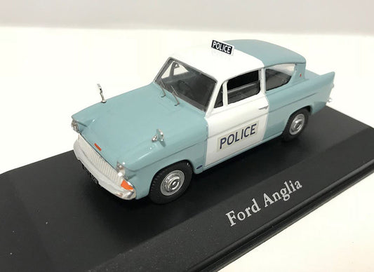 Ford Anglia (British Police) in Blue and White