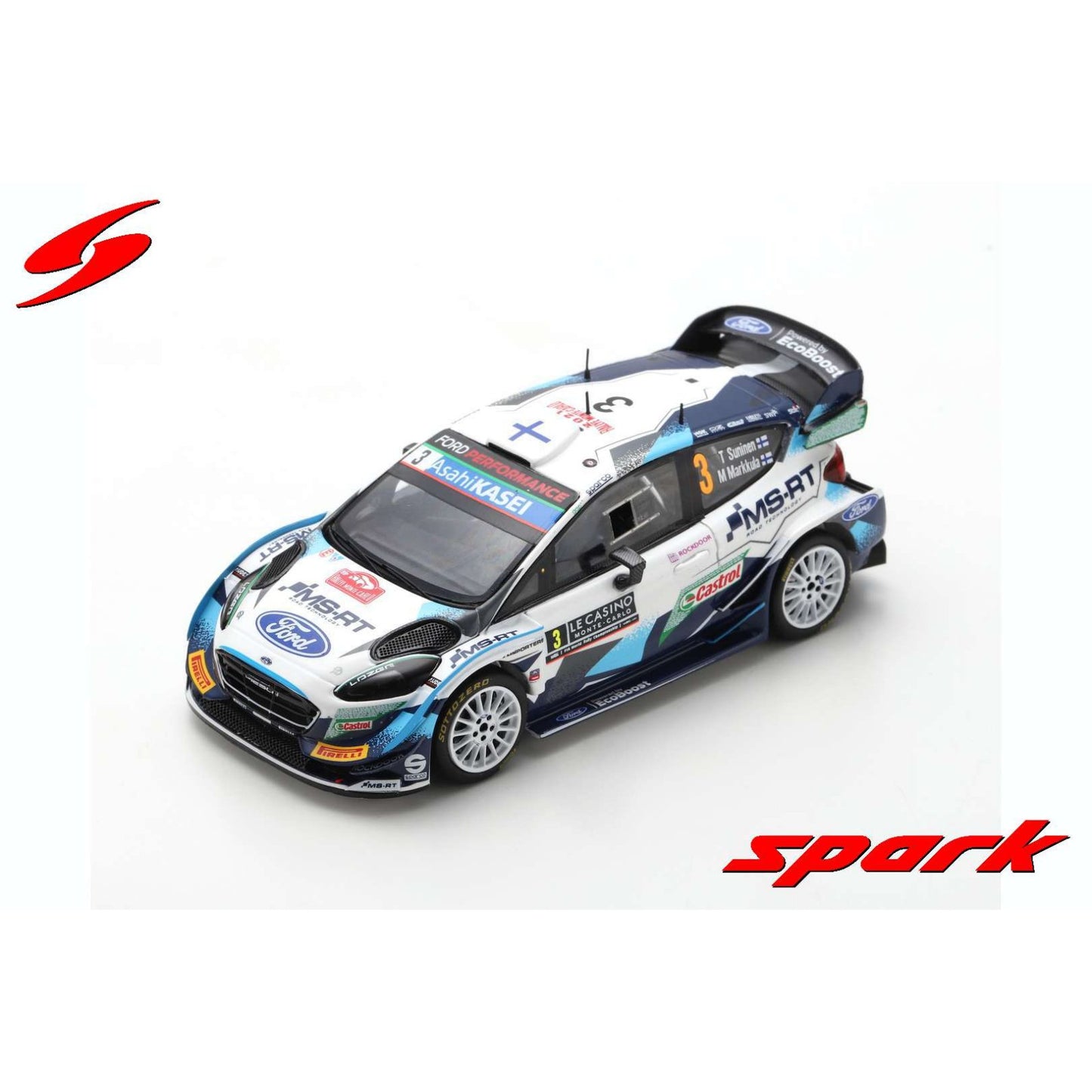 Ford Fiesta WRC T.Suninen/M.Markkula (Monte Carlo Rally 2021) in White/Blue