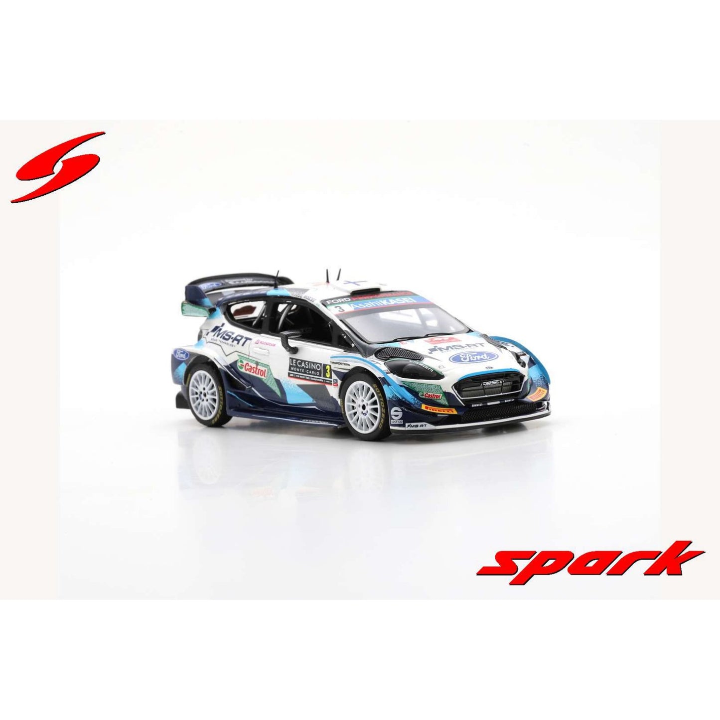Ford Fiesta WRC T.Suninen/M.Markkula (Monte Carlo Rally 2021) in White/Blue