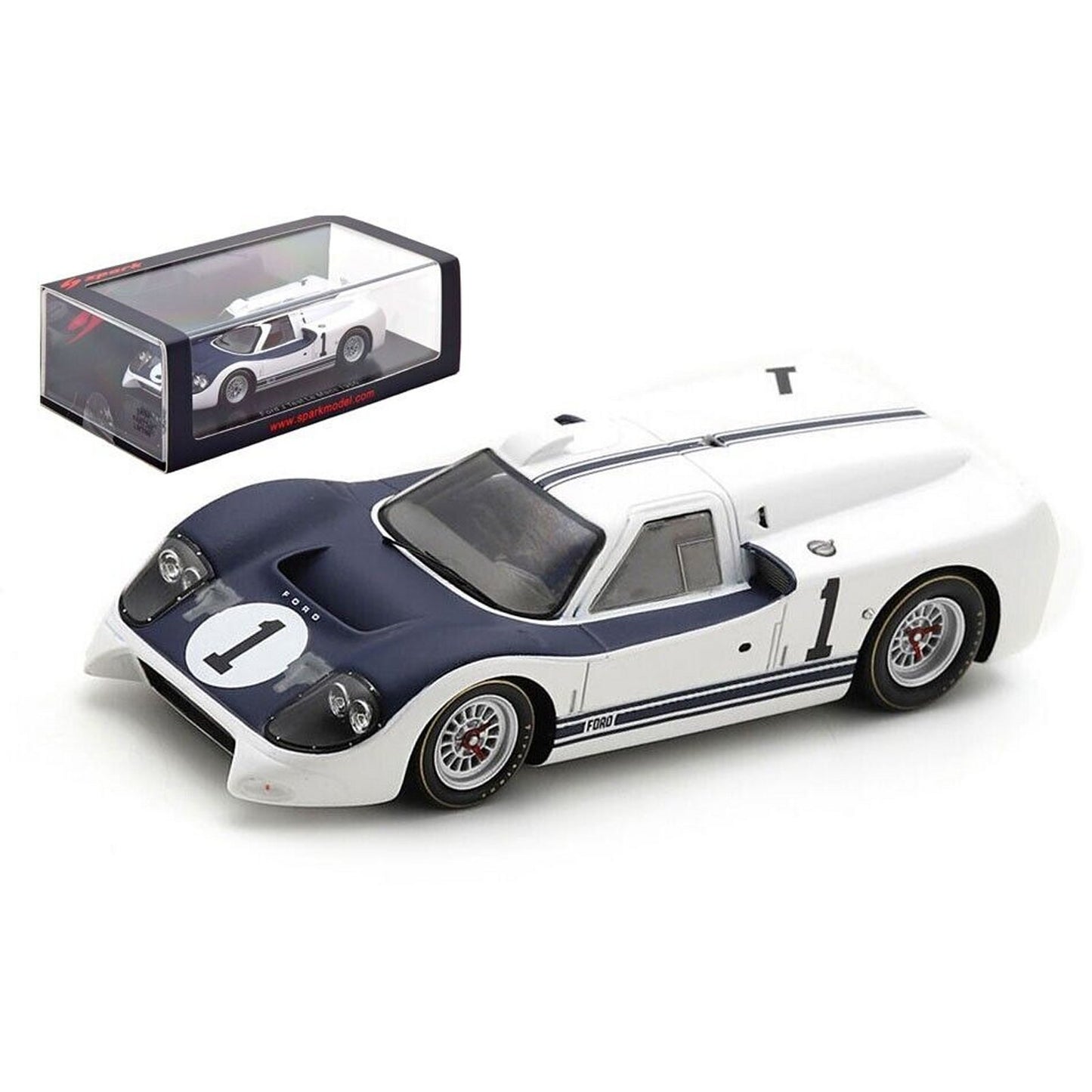 Ford J Test Bruce McLaren in White/Blue
