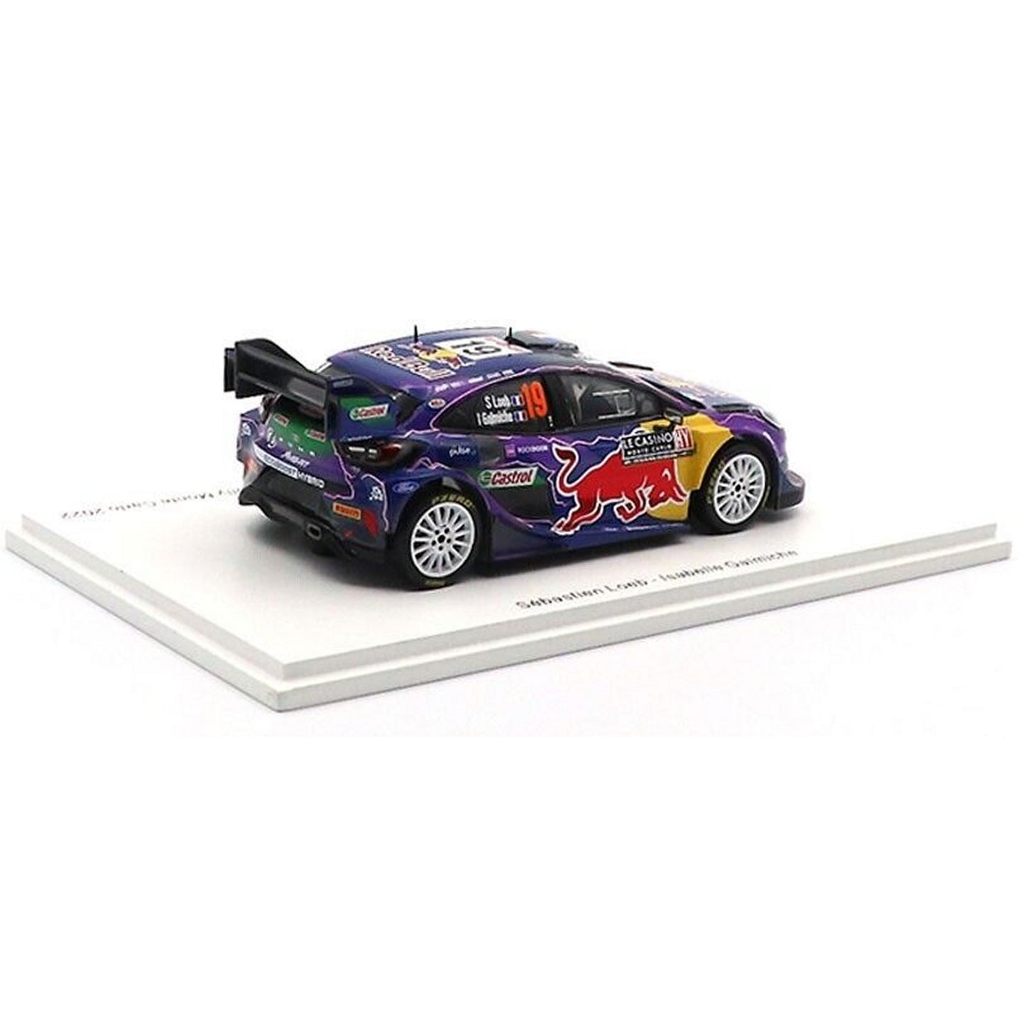 Ford Puma Rally1 M-Sport AS.Loeb/I.Galmiche (Winner Monte Carlo Rally 2022) in Purple/Blue
