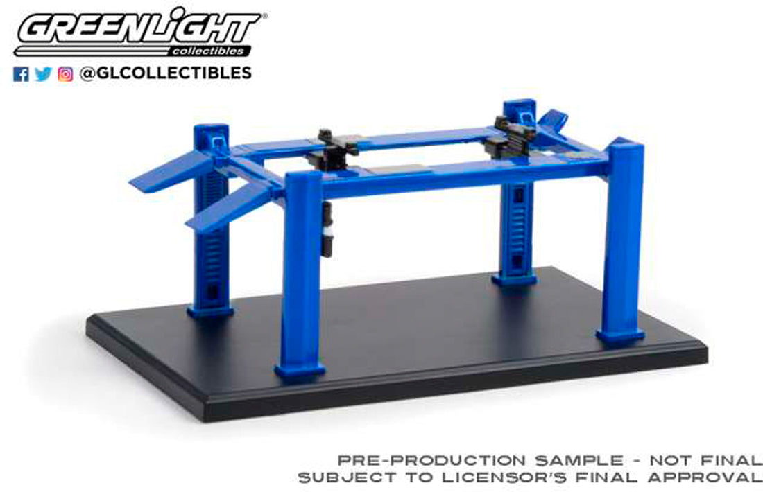 Four Post Lift (Series 1 Auto Body Shop) in Blue