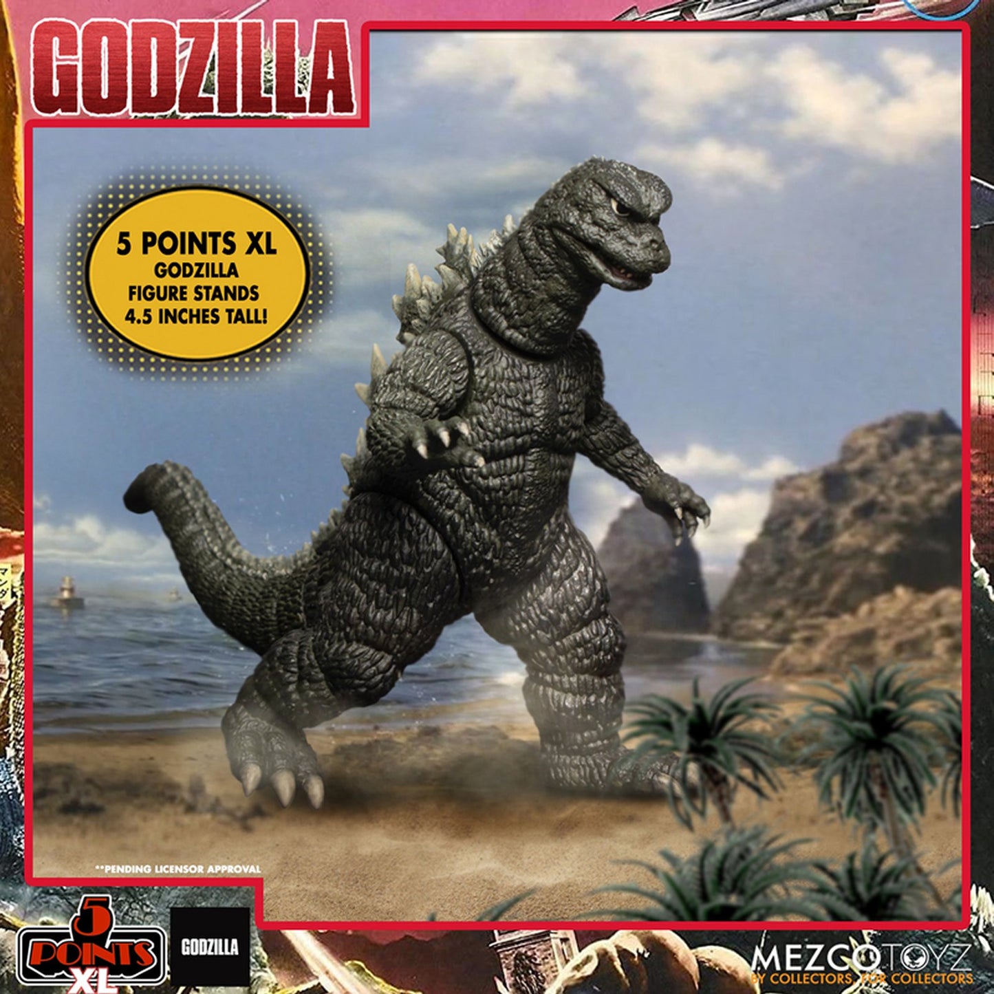 Godzilla Mothra Anguirus and Rodan 5 Points Figure Set From Godzilla