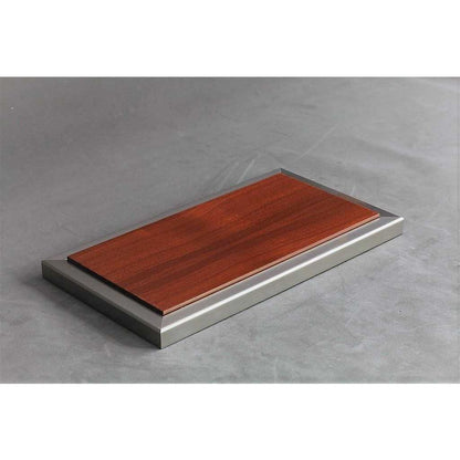 Goodwood Display Case (Metal And Wood Combo Mahogany Base) in Mahogany