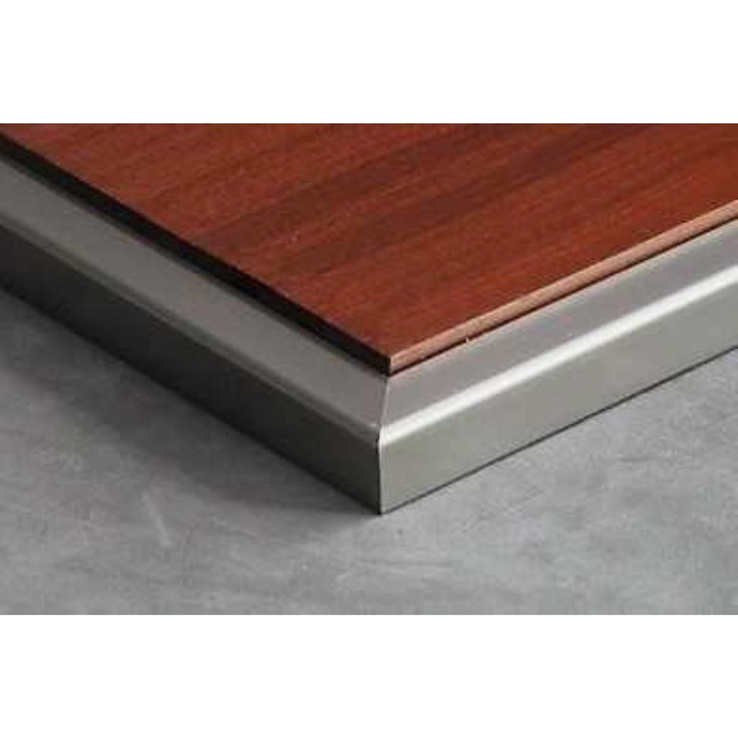 Goodwood Display Case (Metal And Wood Combo Mahogany Base) in Mahogany