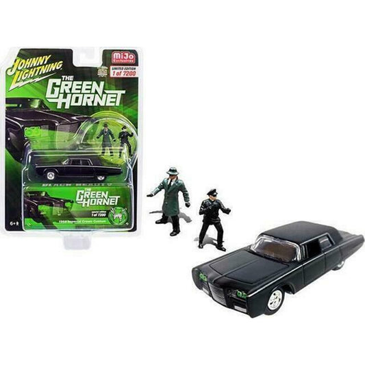 Imperial Crown Custom With Figures Diecast Model Car From The Green Hornet in Black