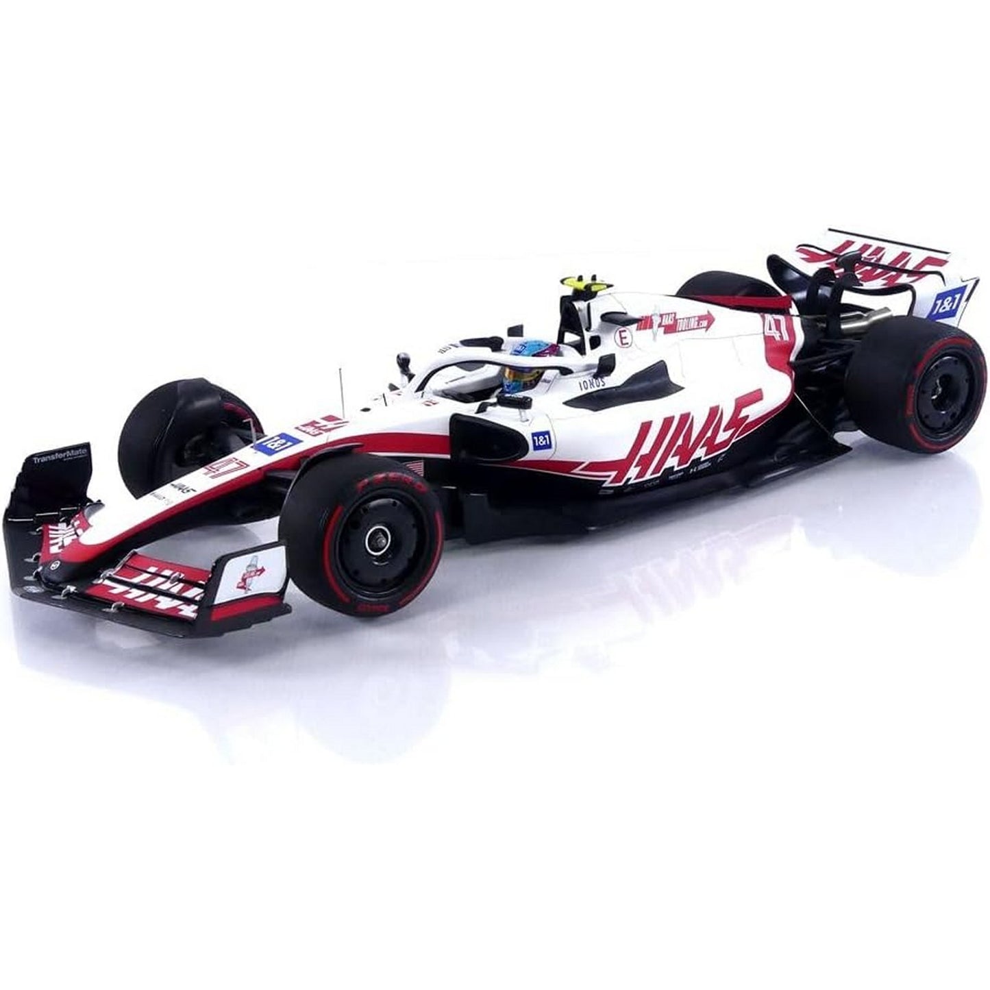 Haas VF-22 Mick Schumacher (No.47 First Points British GP 2022) in White/Red