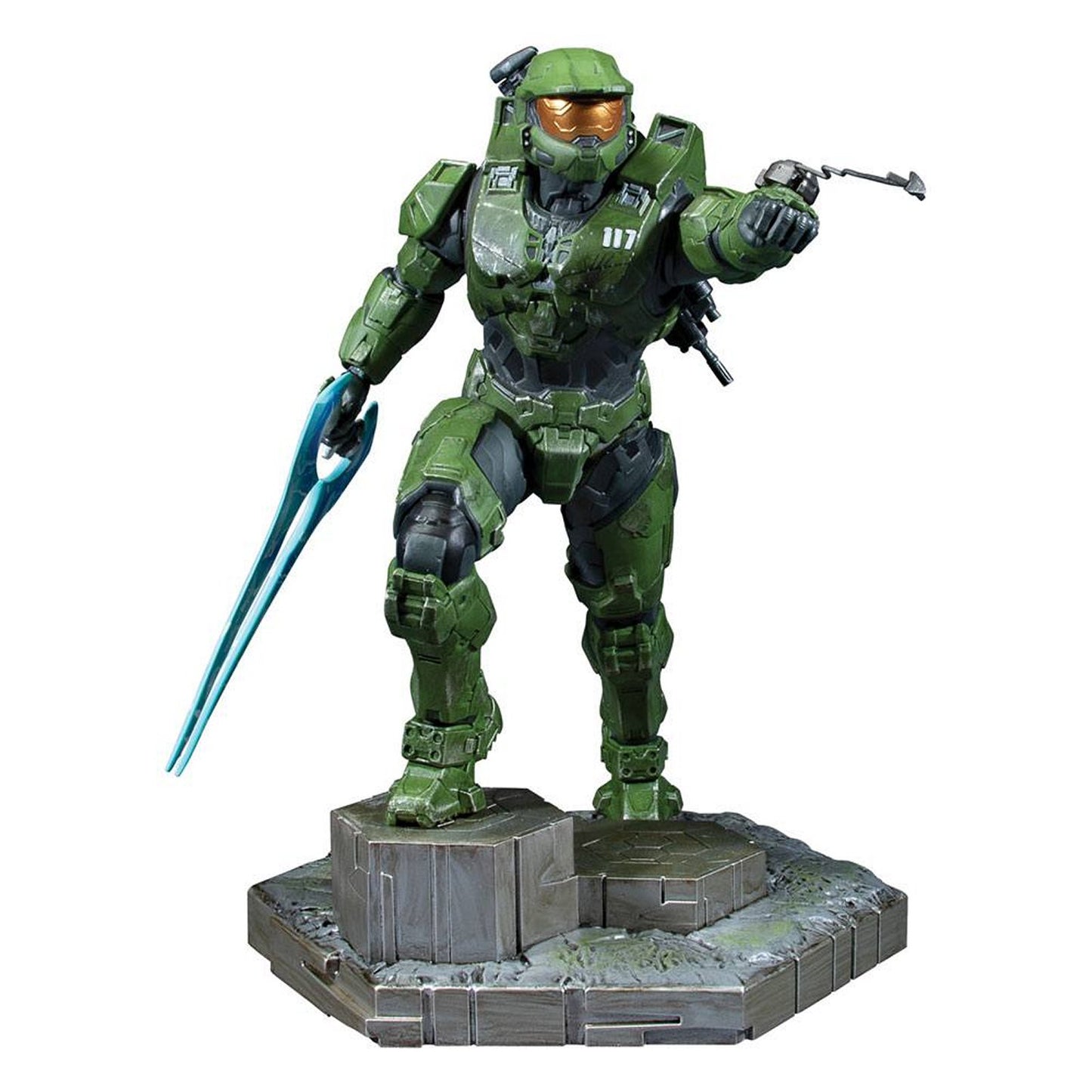 Marsterchief With Grappleshot Statue From Halo Infinite