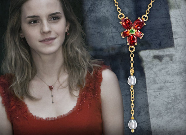 Hermione Granger Red Crystal Necklace From Harry Potter and The