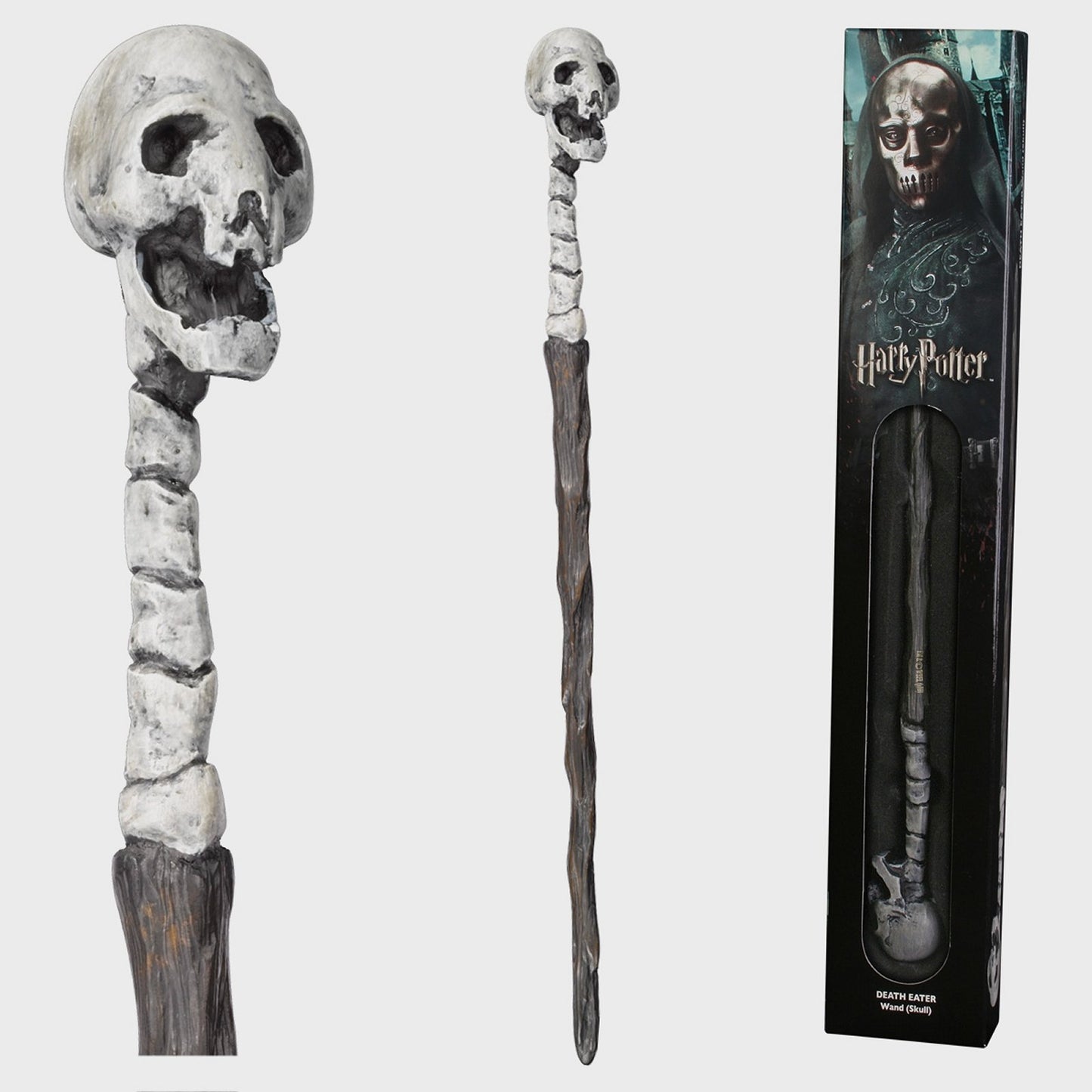 Death Eater Skull Wand Prop Replica From Harry Potter in Black
