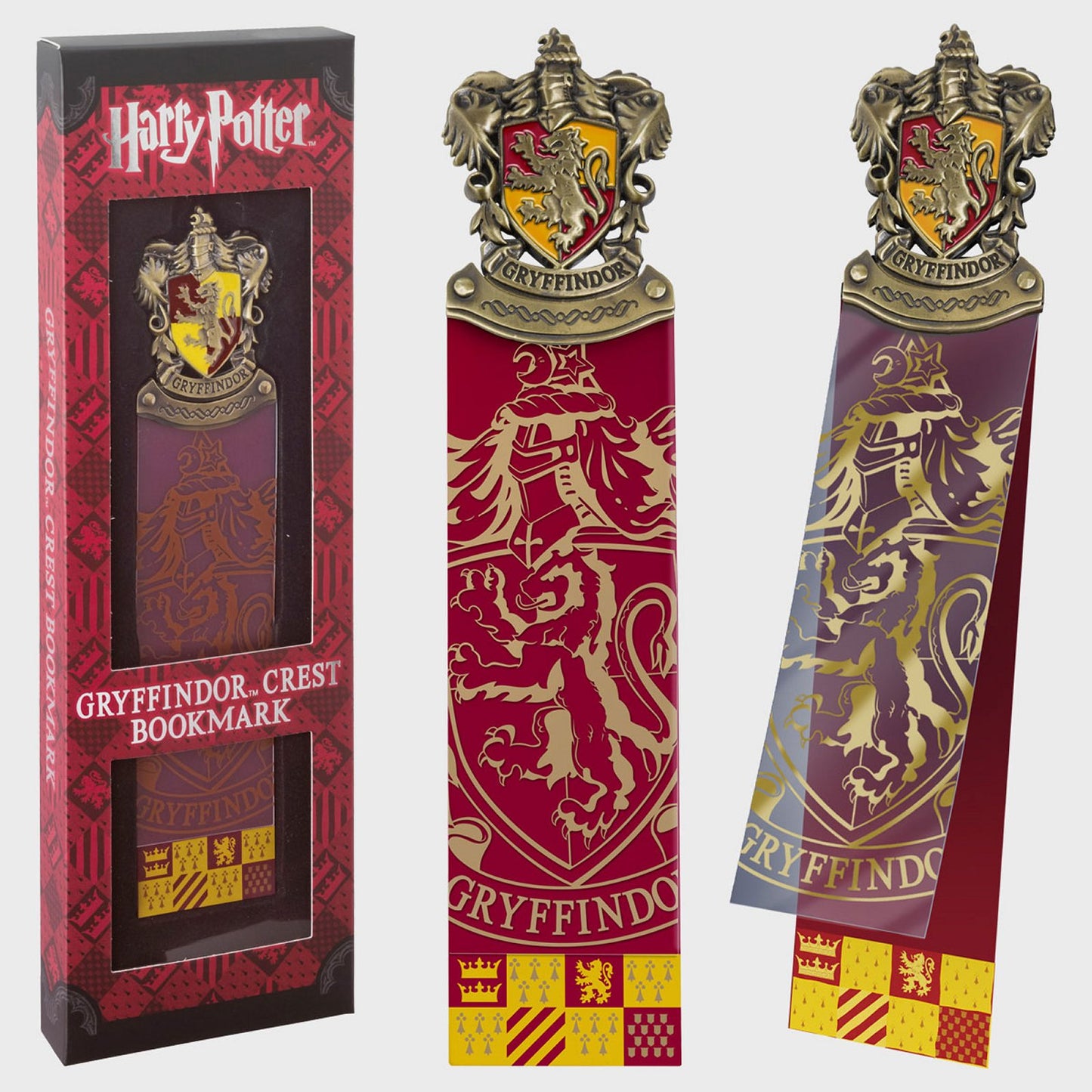 Gryffindoor Crest Bookmark Accessory From Harry Potter in Red/Gold
