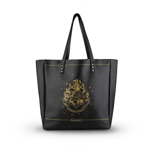 Hogwarts Faux Leather Shopping Bag From Harry Potter in Black