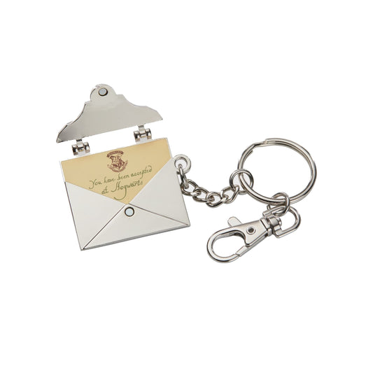 Hogwarts Acceptance Letter Keychain From Harry Potter in Silver