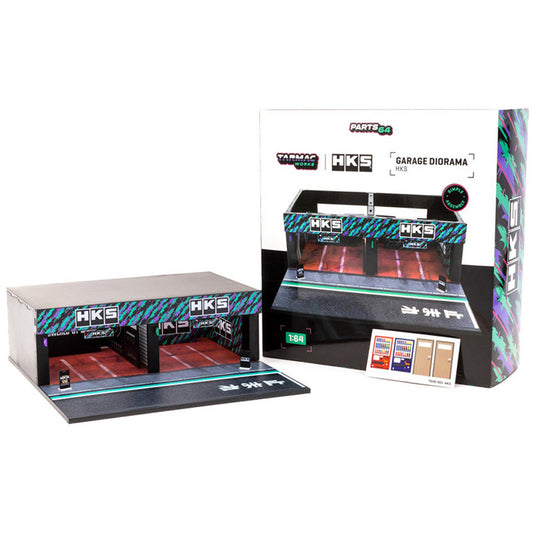 HKS Pit Garage in Black/Purple/Green
