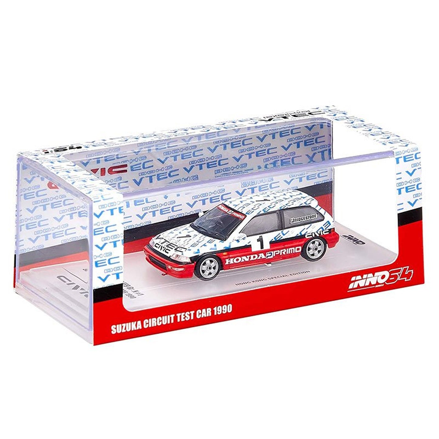 Honda Civic EF9 Gr.N Ayrton Senna (Suzuka Test Car 1990) in Red/White