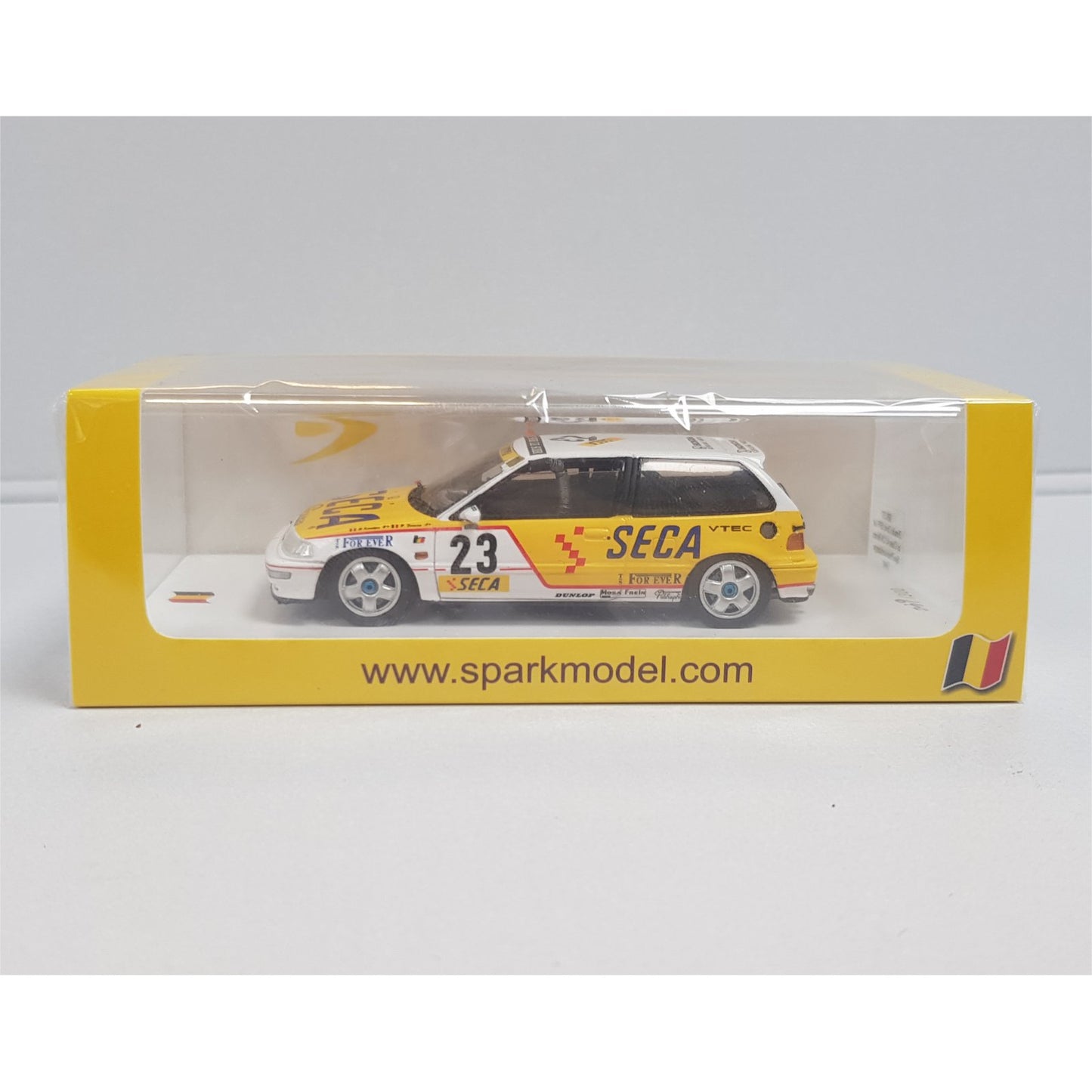 Honda Civic EF9 R.Koentges/P.Fermine (1st in A1 Class - 24H Spa 1990) in Yellow/White