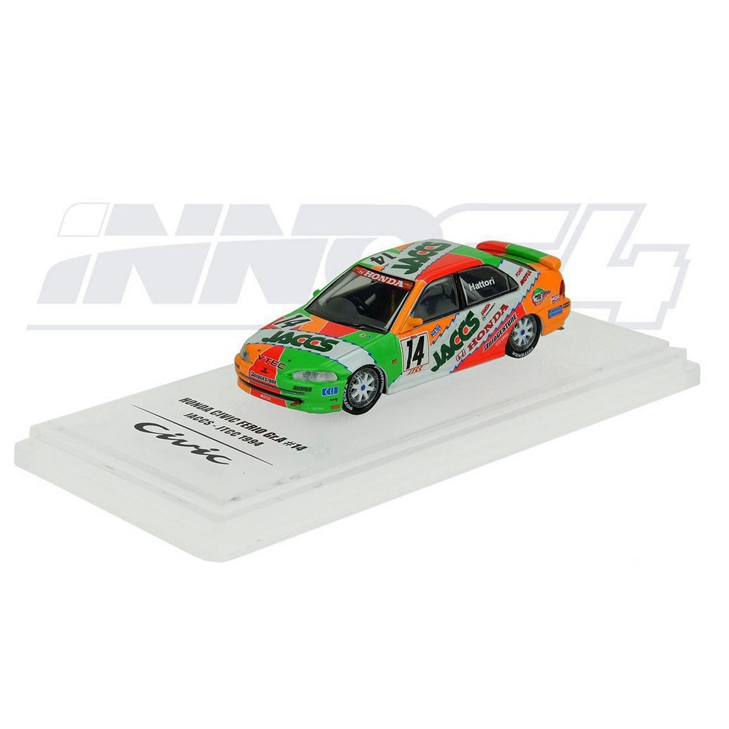 Honda Civic Ferio N.Hattori (All Japan TCC 1994) in Green/White/Orange
