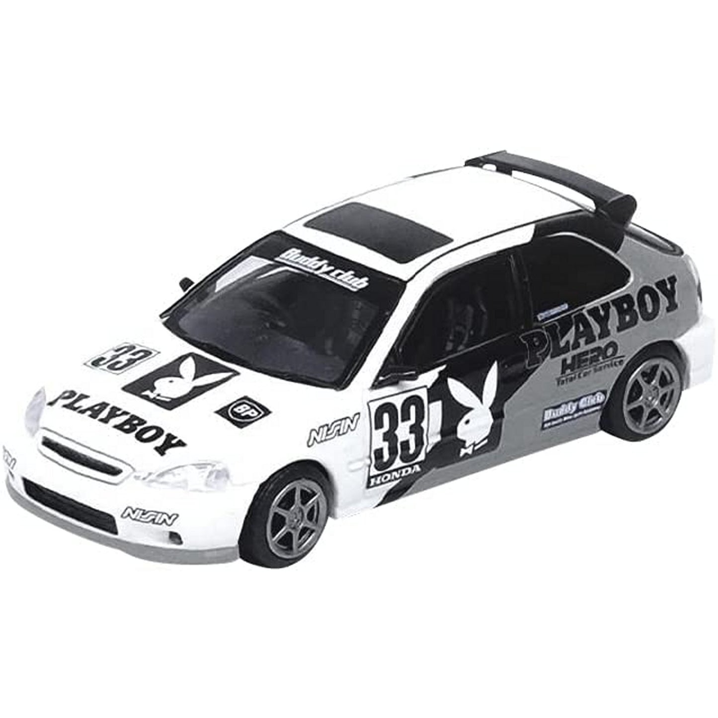 Honda Civic Type R No.9 (Playboy Livery) in White/Black/Grey