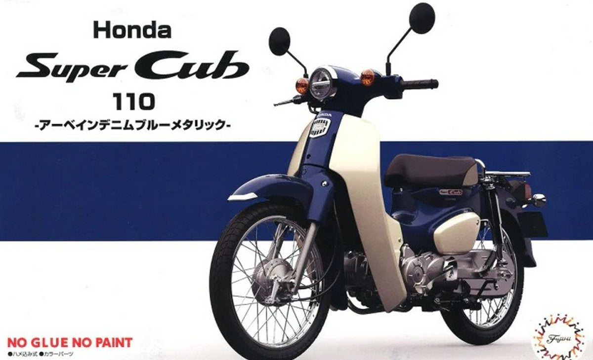 Honda Super Cub 110 [Kit] in White/Blue