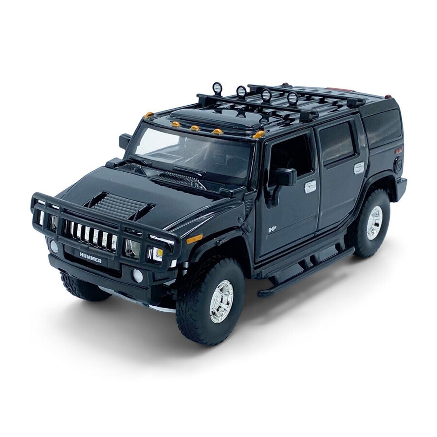 Hummer H2 (With Working Lights and Sound) in Black