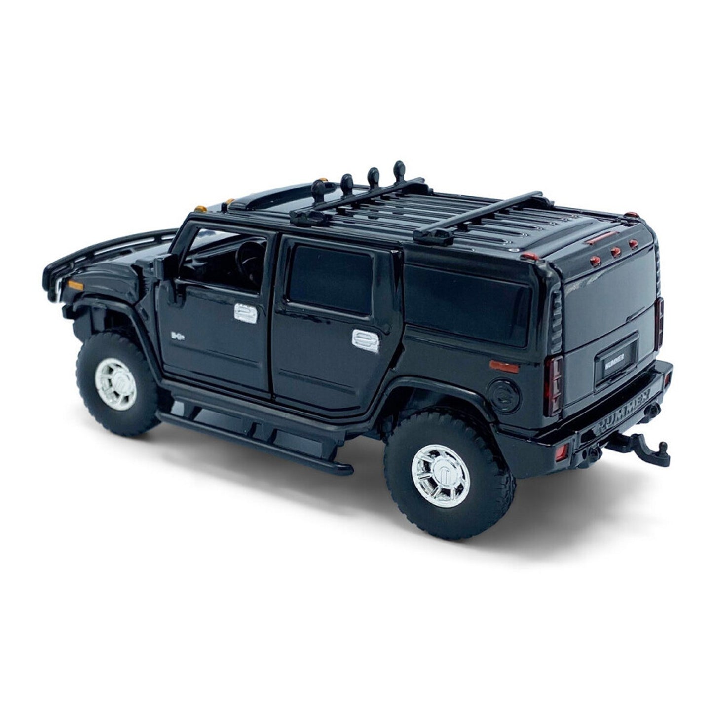 Hummer H2 (With Working Lights and Sound) in Black