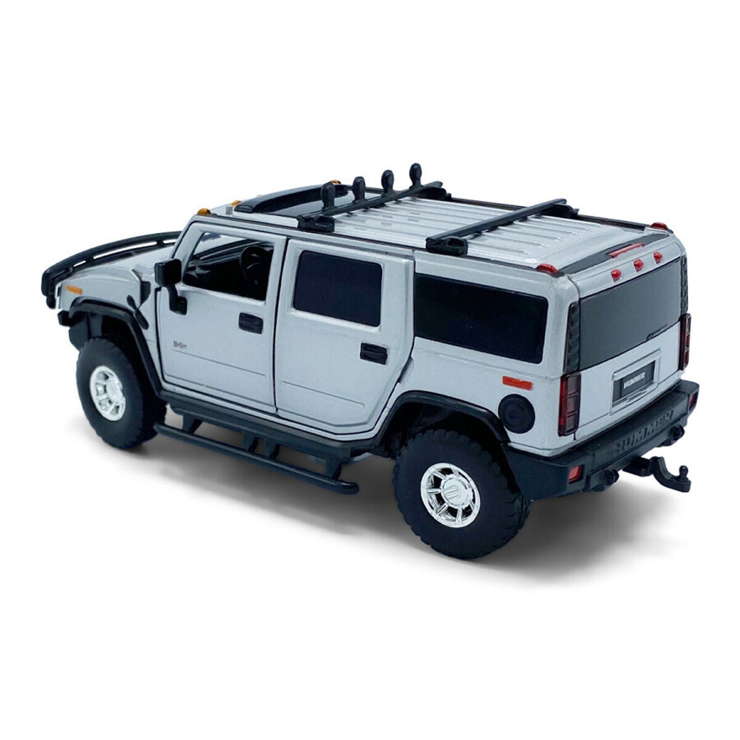 Hummer H2 (With Working Lights and Sound) in Silver