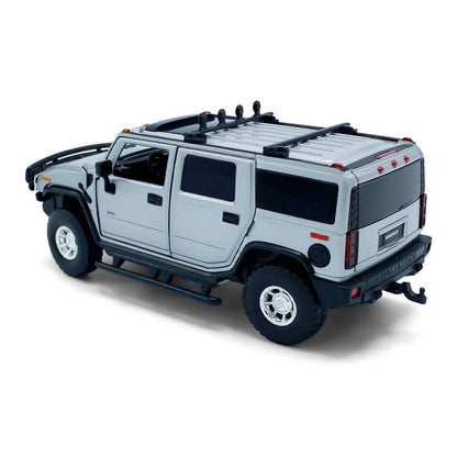 Hummer H2 (With Working Lights and Sound) in Silver