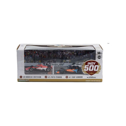 Indy 500 Podium 3 Car Set Erricson/O'Ward/Kanaan (106th Indy 500 2022)