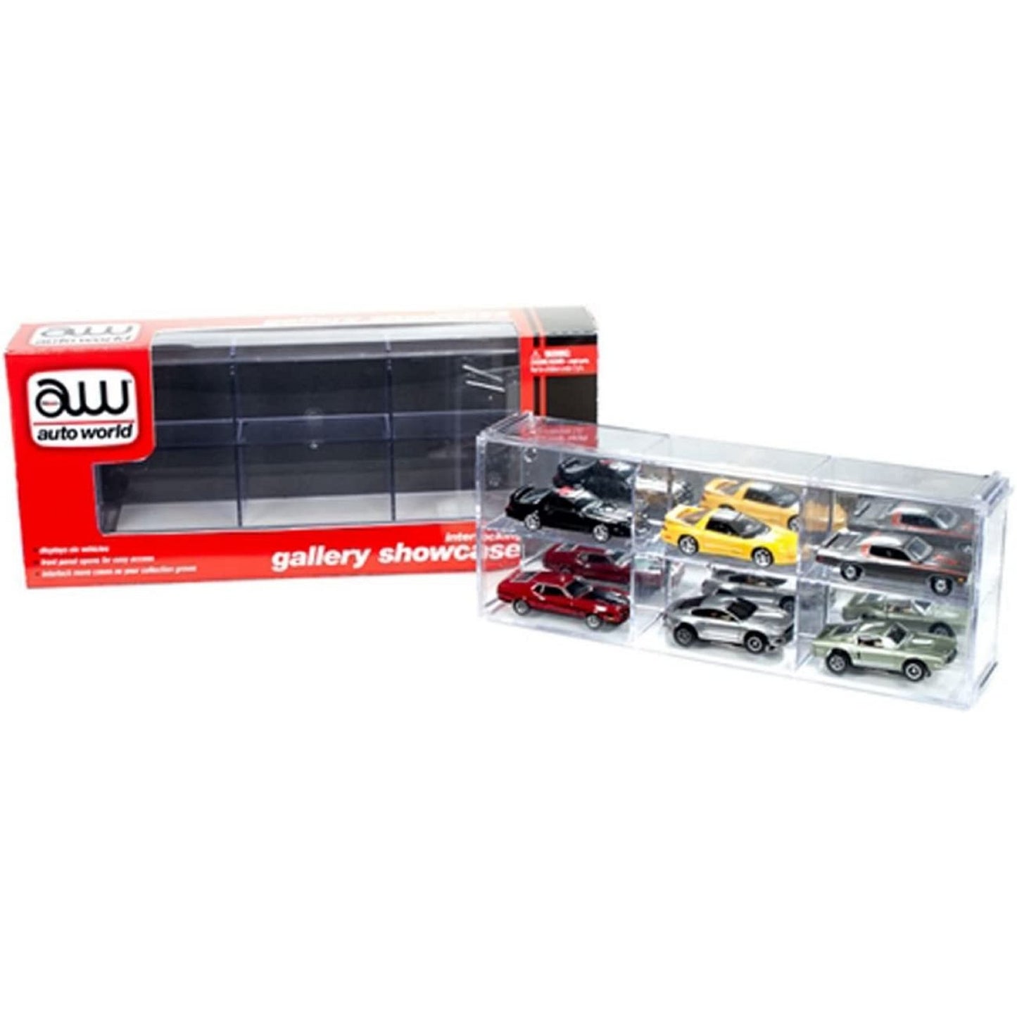 Interlocking Gallery Showcase (6 Vehicles) Display Case