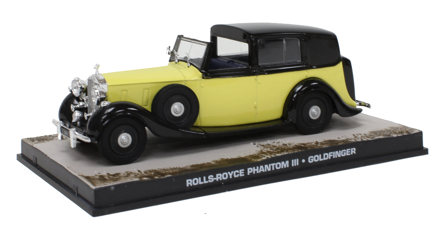 Rolls Royce Phantom III From James Bond Goldfinger in Yellow/Black