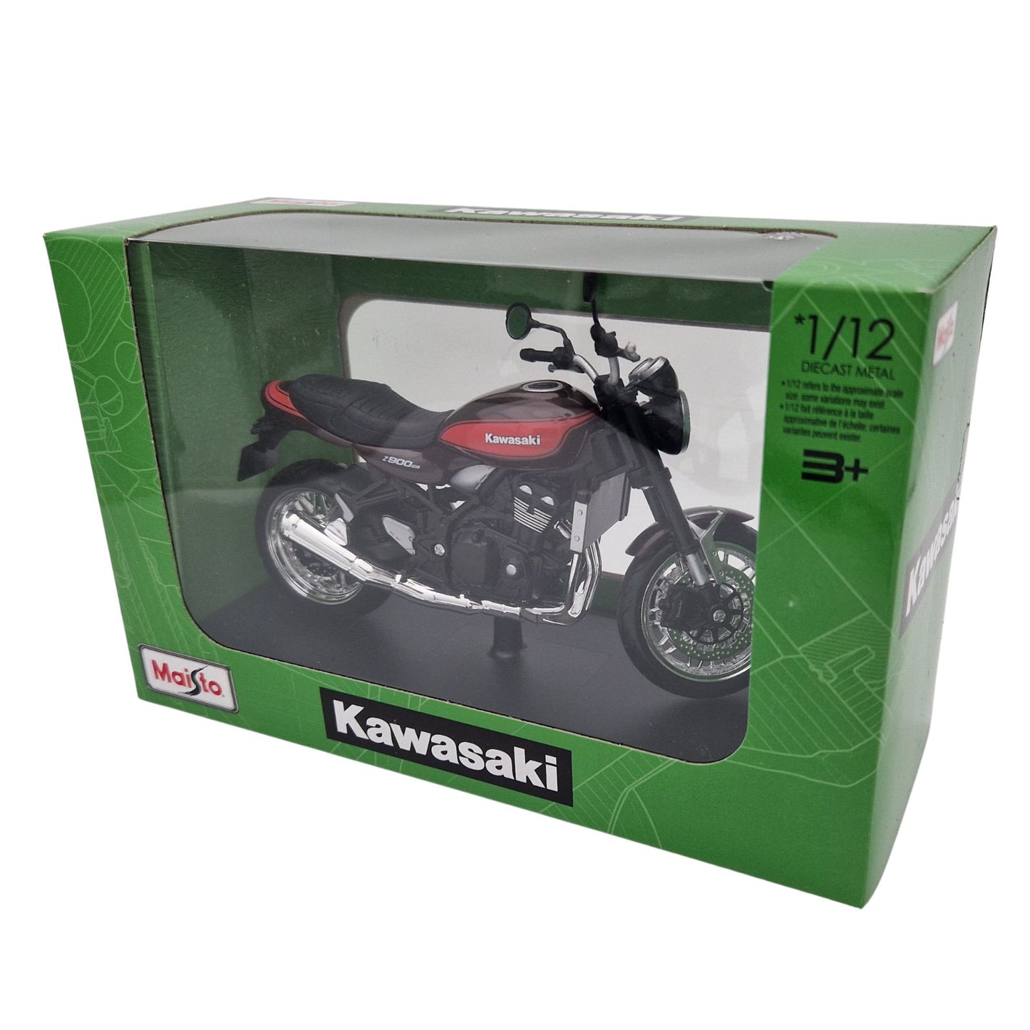 Kawasaki Z900RS in retro Burgundy/Orange