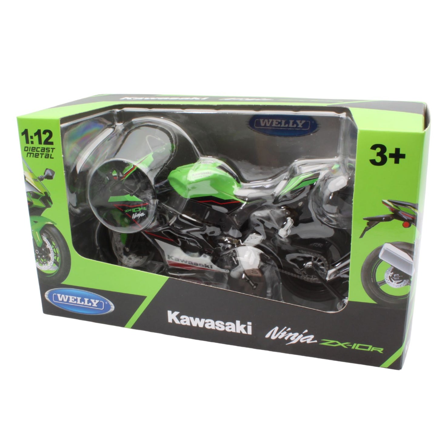 Kawasaki ZX-10R in green and black