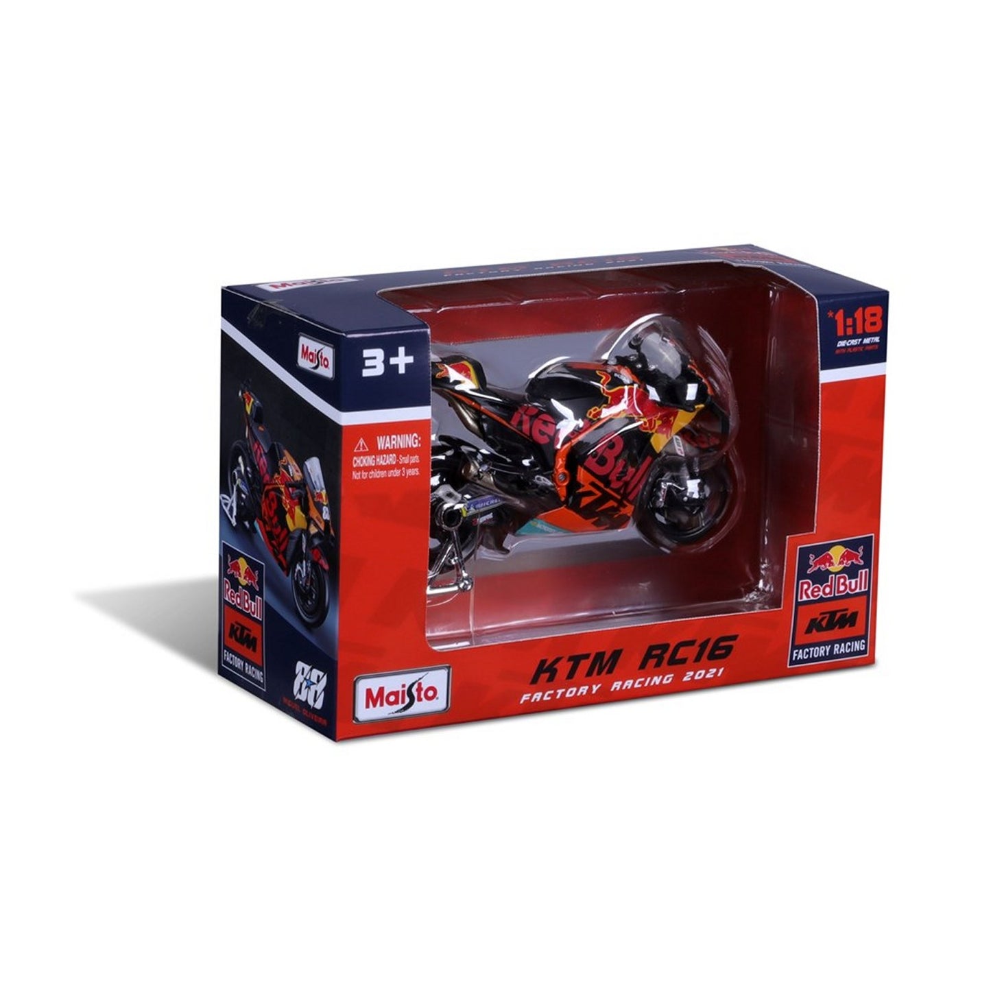 KTM RC16 Red Bull Miguel Oliveira (Factory Racing 2021) in Orange/Yellow/Red