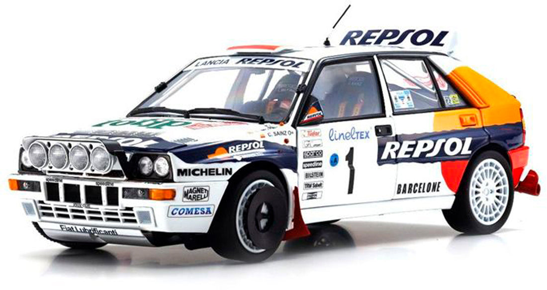 Lancia Delta HF Integrale (#1 Monte Carlo 1993) in Blue/White/Orange