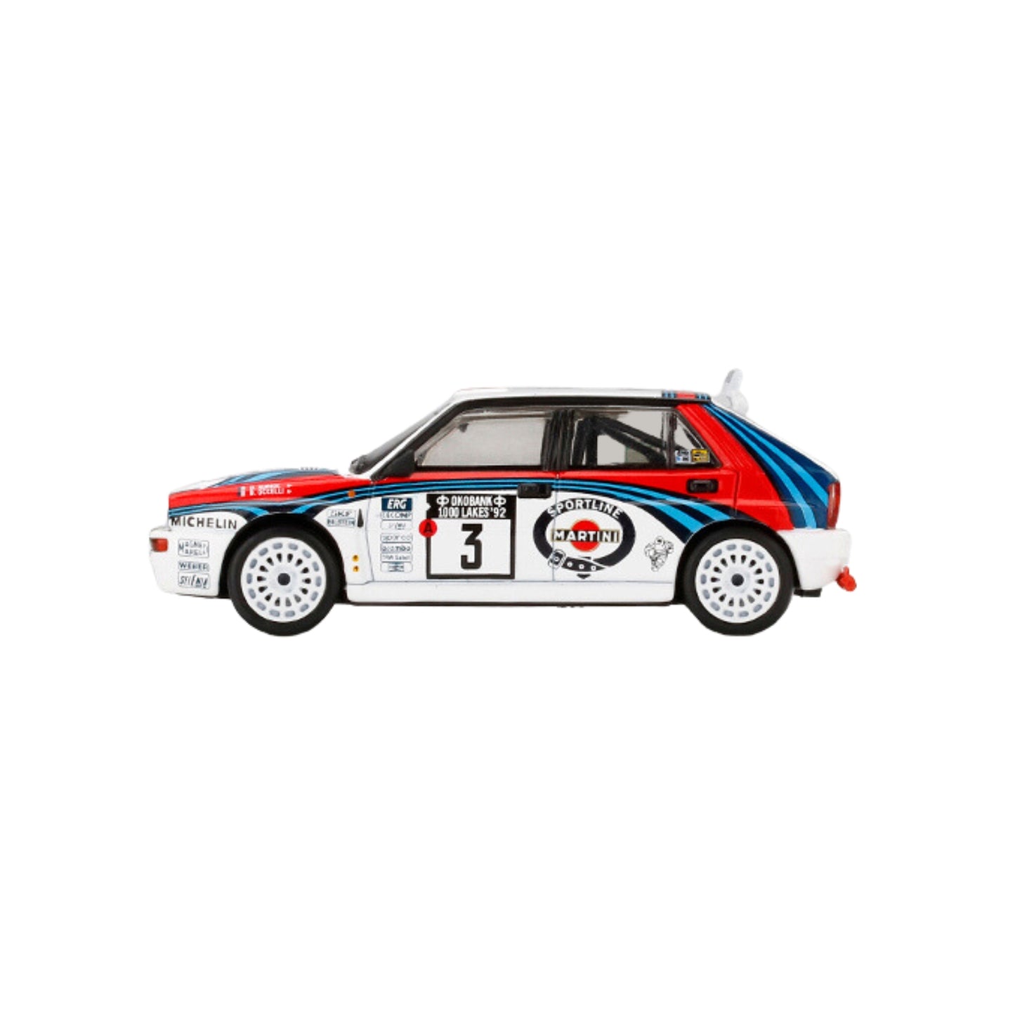Lancia Delta HF Integrale (Winner 1000 Lakes 1992) in White/Blue/Red