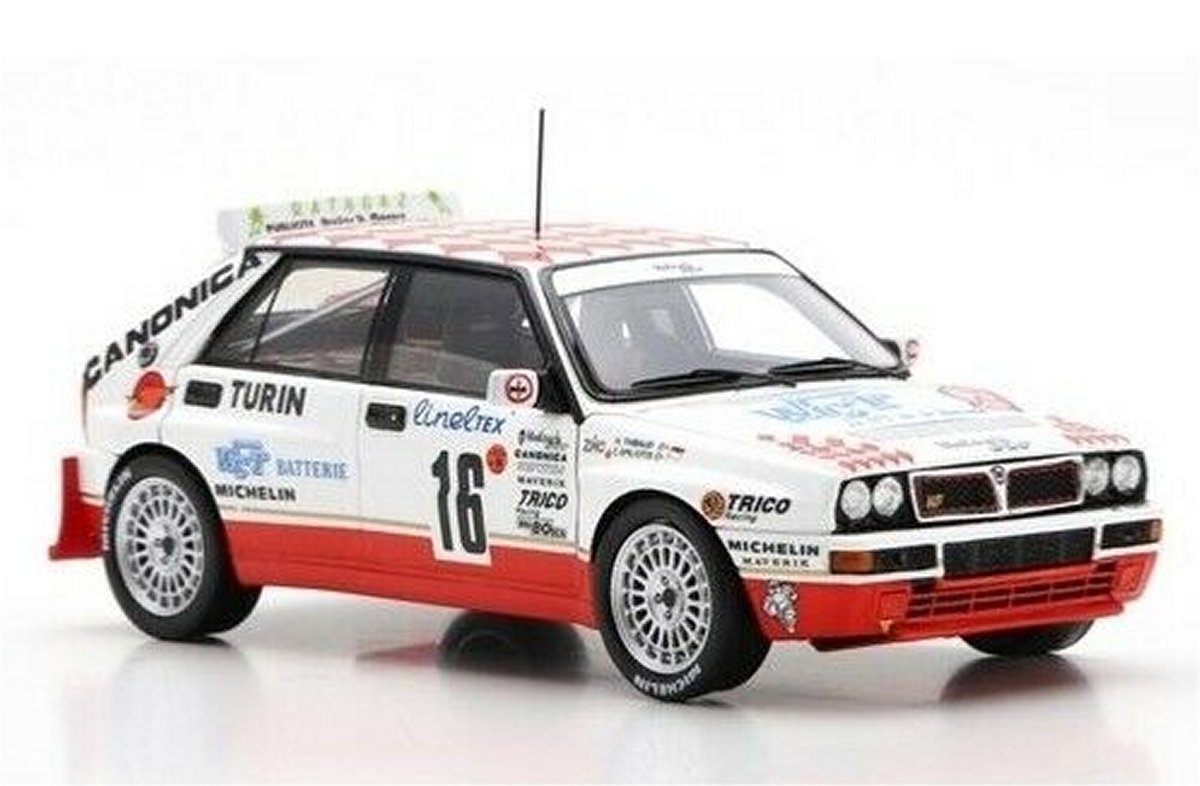Lancia Delta HF Intergrale EVO C.Spiliotis/H.Thibaud (Winner Group N Rally Monte Carlo 1993) in White/Red