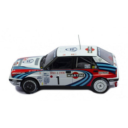 Lancia Delta Integrale 16V M.Biasion/T.Siviero (Martini Monte Carlo Rally 1990) in White/Red/Blue