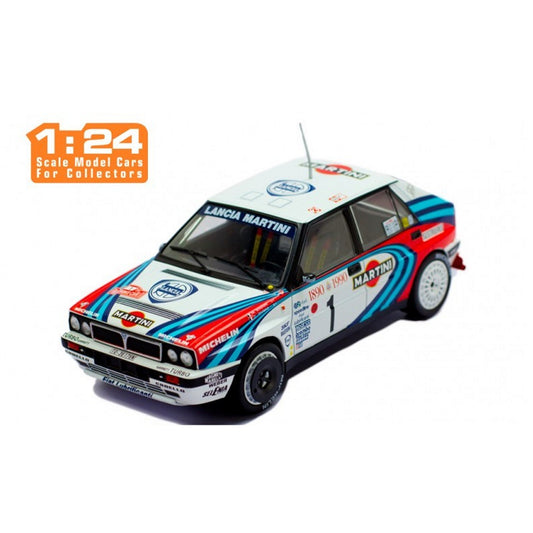 Lancia Delta Integrale 16V M.Biasion/T.Siviero (Martini Monte Carlo Rally 1990) in White/Red/Blue