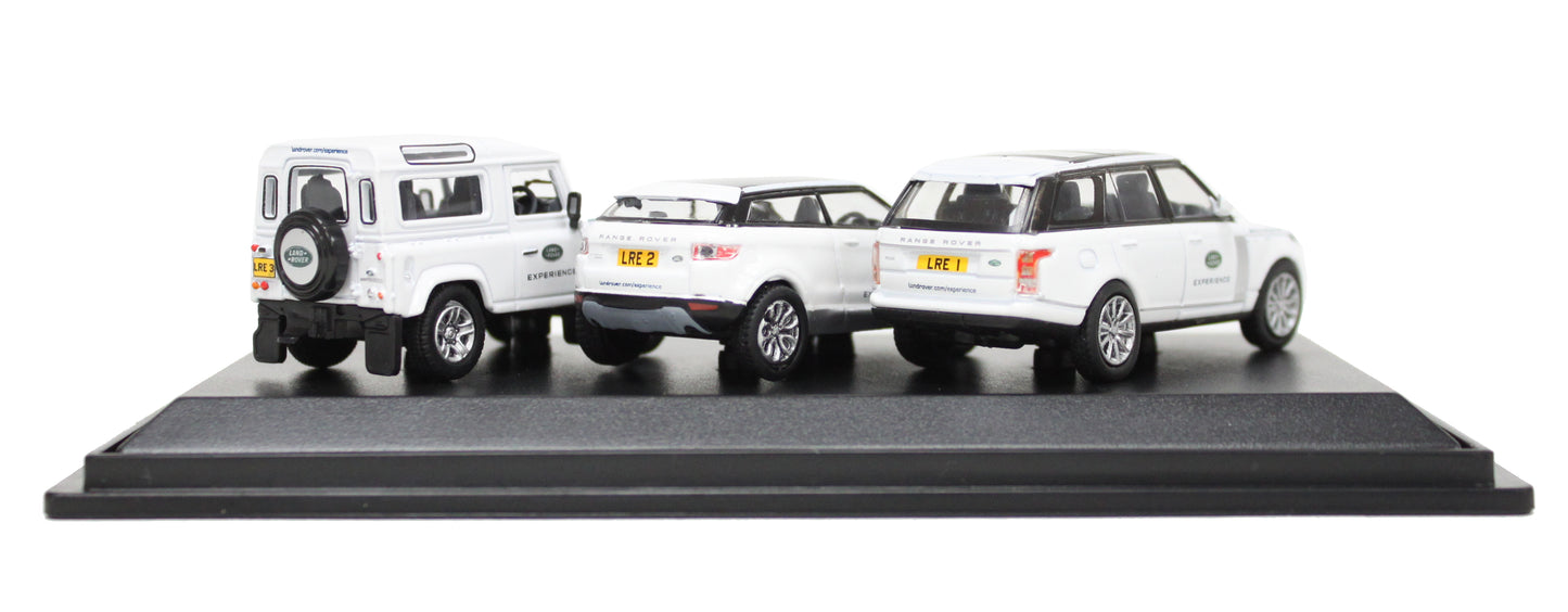 Land Rover Experience 3 Piece Set (Discovery - Evoque - Range Rover) in White