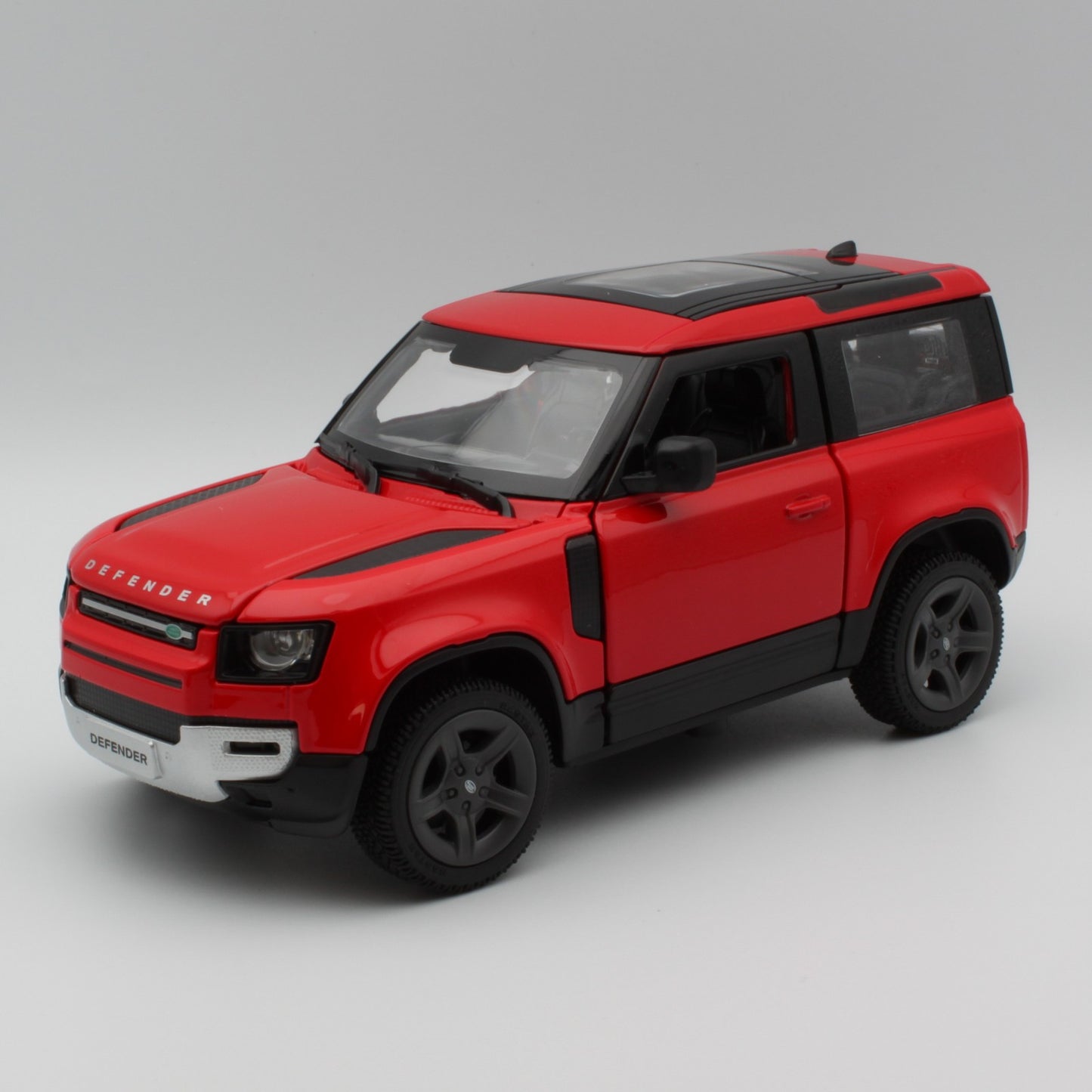 Land Rover Defender 90 in red