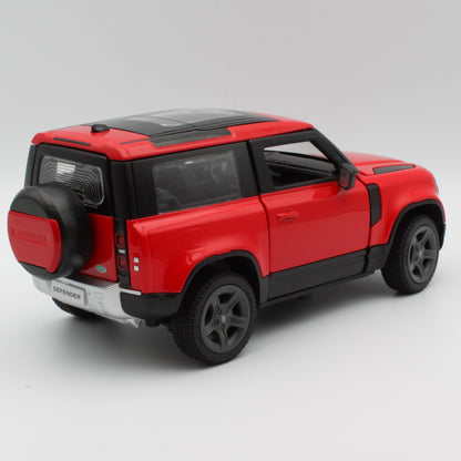 Land Rover Defender 90 in red