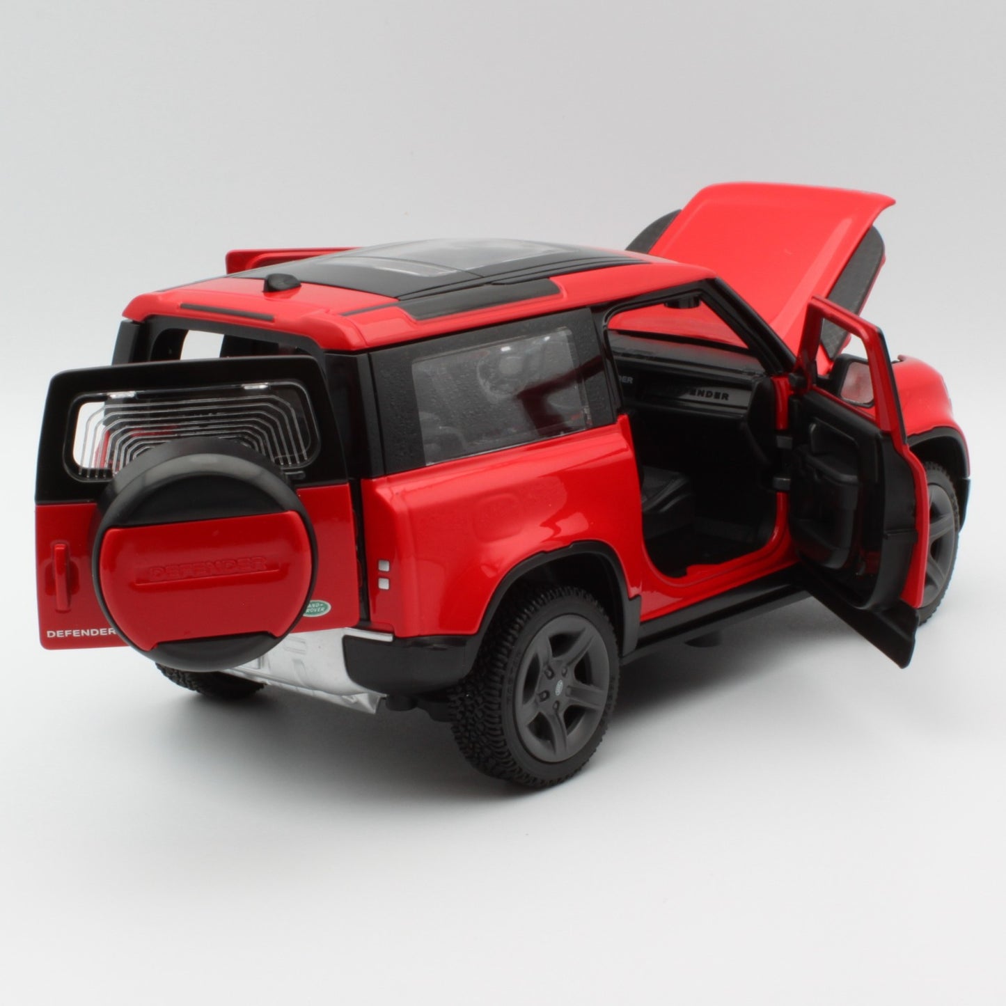 Land Rover Defender 90 in red