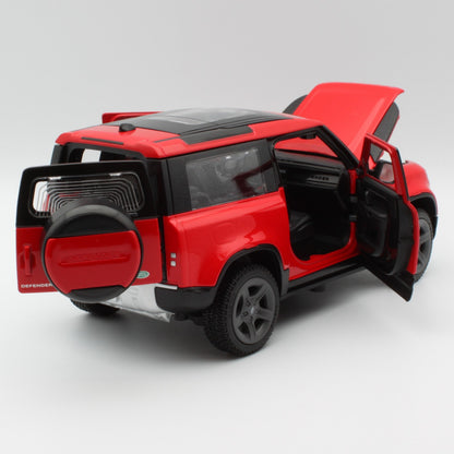 Land Rover Defender 90 in red