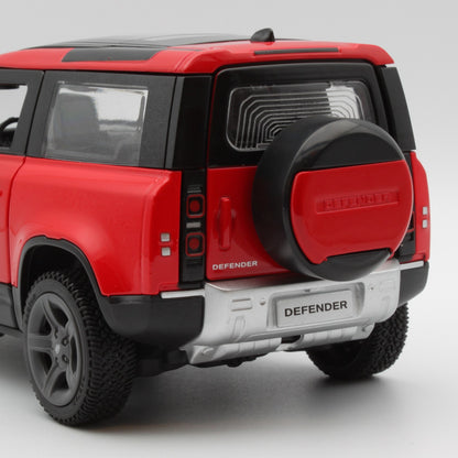 Land Rover Defender 90 in red