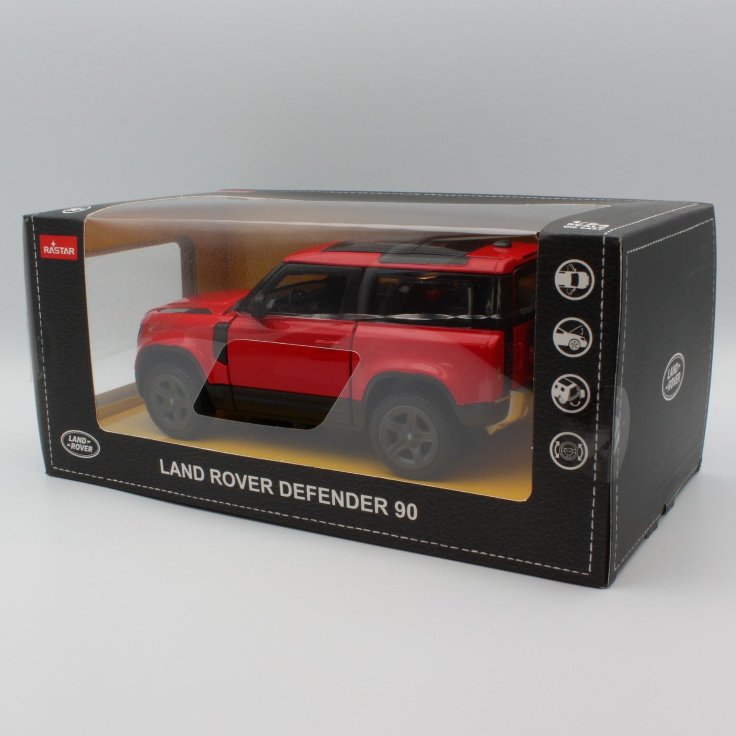 Land Rover Defender 90 in red
