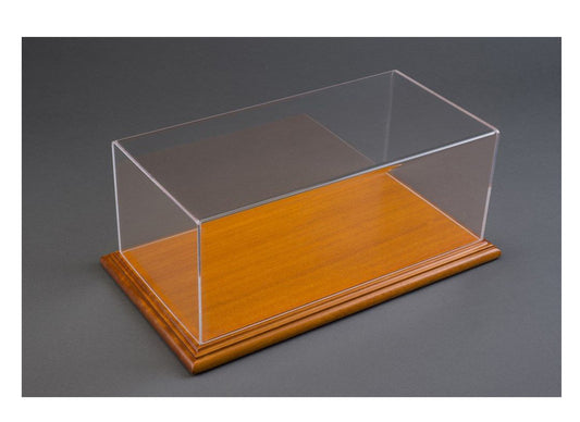 Luxury Wood Finish Base Display Case in Wood/ light Brown