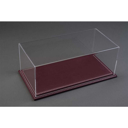 Maranello Dipslay Case (With Burgundy Leather Base) Display Case in Burgundy