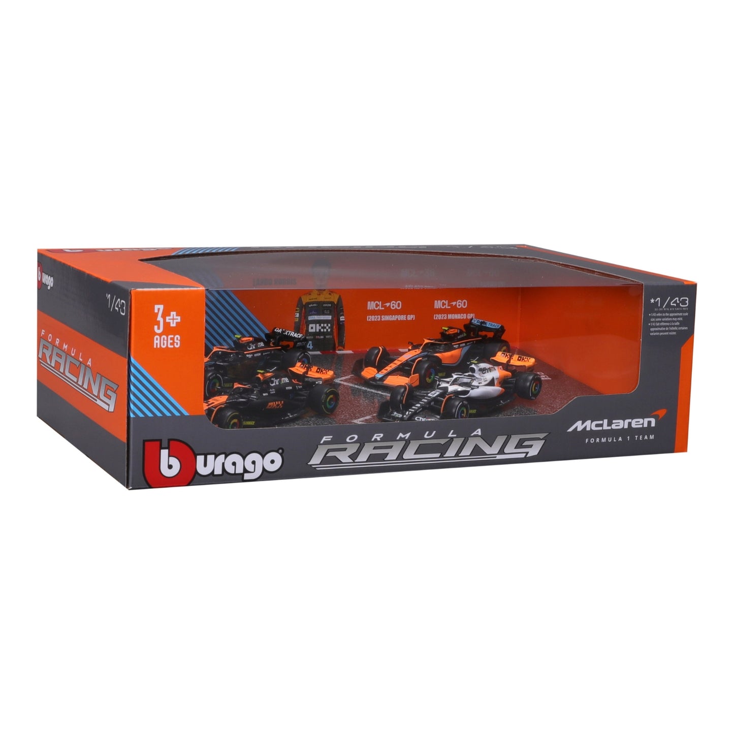 McLaren Lando Norris (Highlights 4 Pack Set) in Orange/Black/White