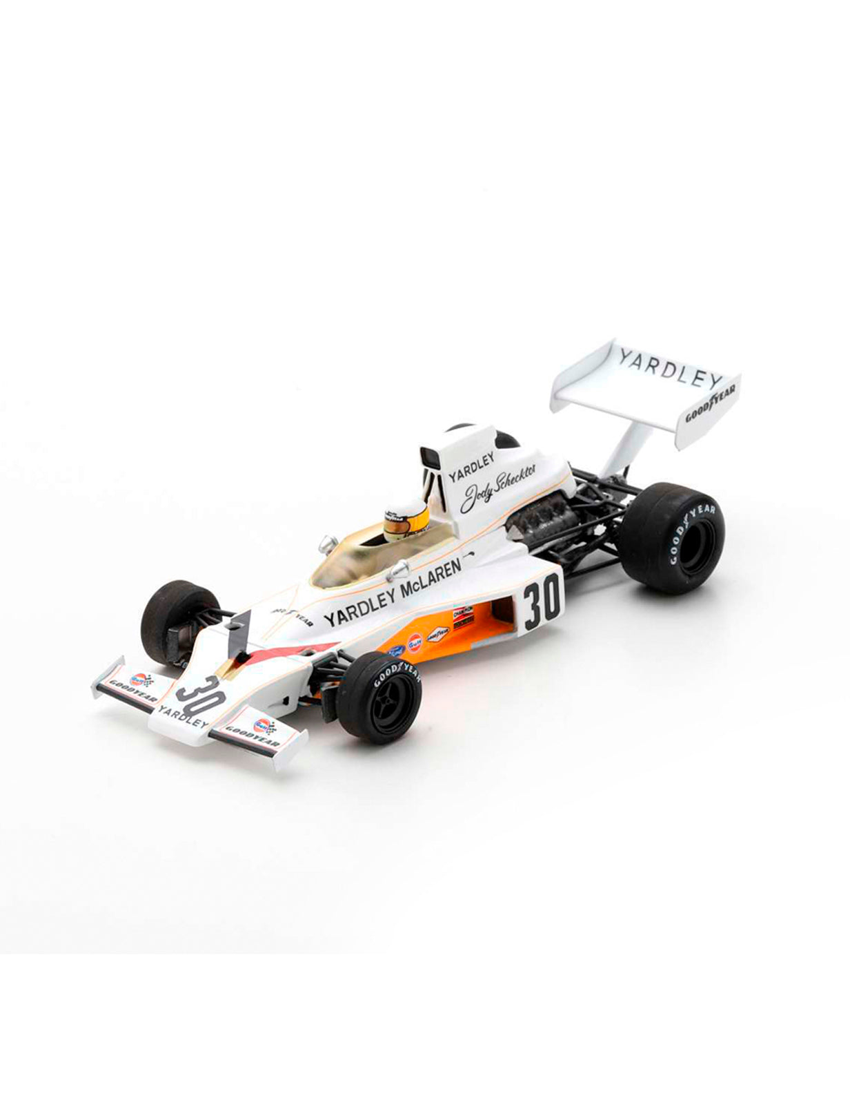 McLaren M23 Jody Scheckter (British GP 1973) in White