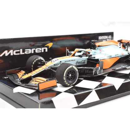 McLaren MCL35M Daniel Ricciardo (Monaco GP 2021) in Blue/Orange